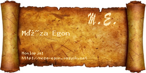 Móza Egon névjegykártya
